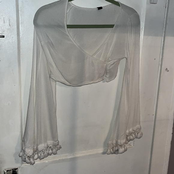 BoHo style Windsor crop top size small - Picture 2 of 12